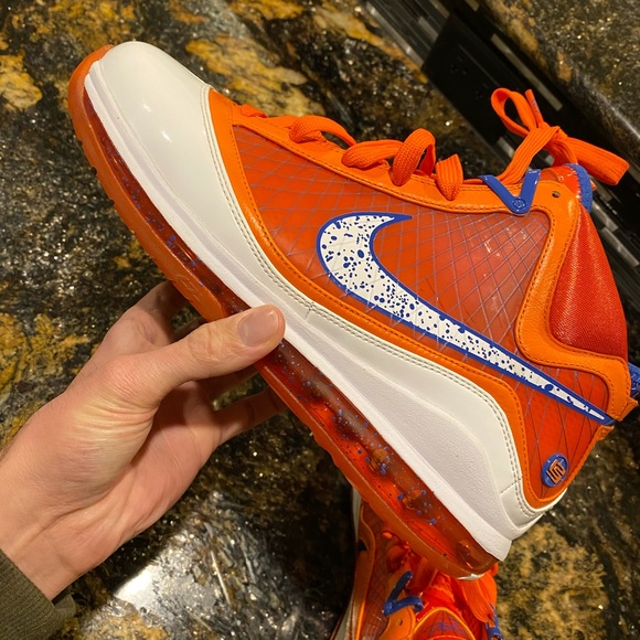 Nike LeBron Hardwood Classic 7 Orange Sample PE size 10 - Picture 13 of 15